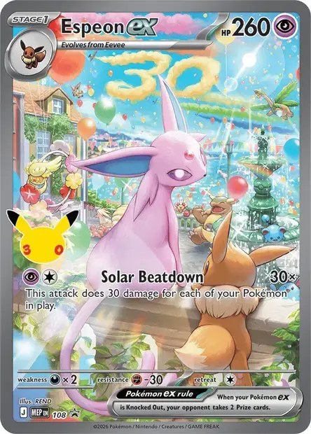 Espeon ex #108 — Mega Evolution Promos