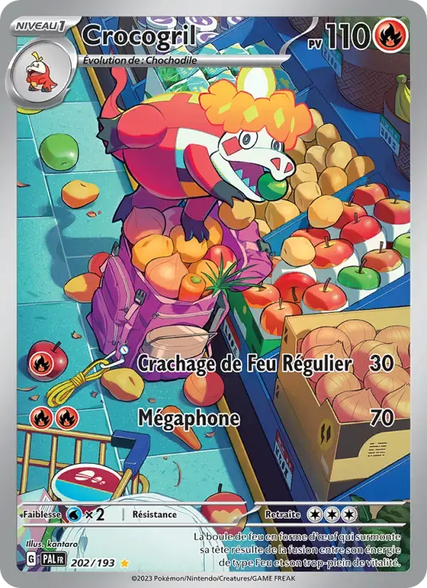 Carte Pokémon Crocogril #202 — Évolutions à Paldea
