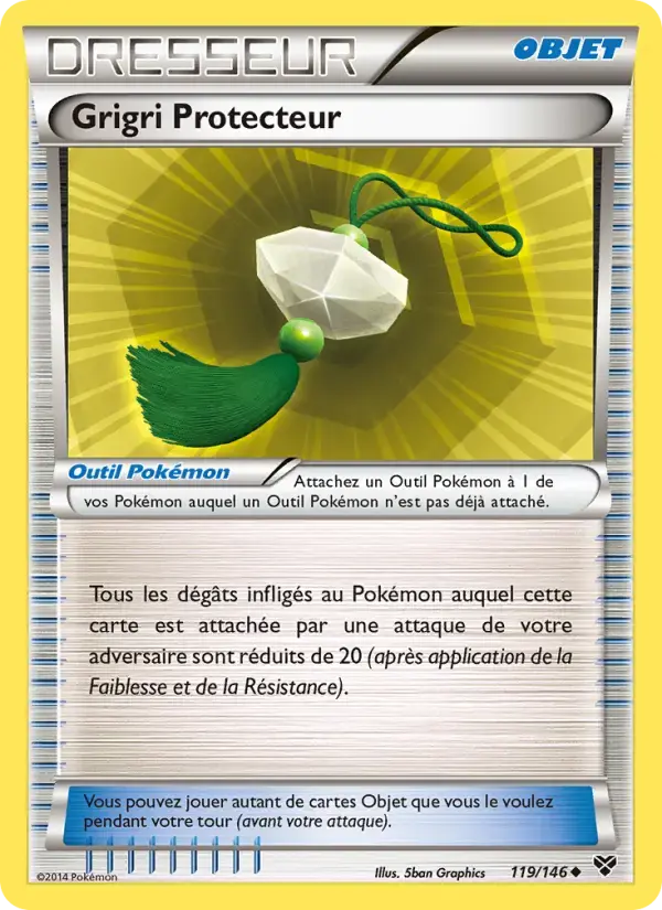Carte Pokémon Grigri Protecteur #119 — XY