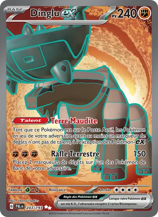 Carte Pokémon Dinglu-ex #243 — Évolutions à Paldea