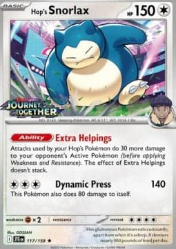 Hop's Snorlax #117 Stamp — Journey Together