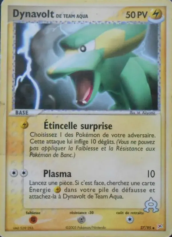 Carte Pokémon Dynavolt de Team Aqua #27 — Team Magma vs Team Aqua