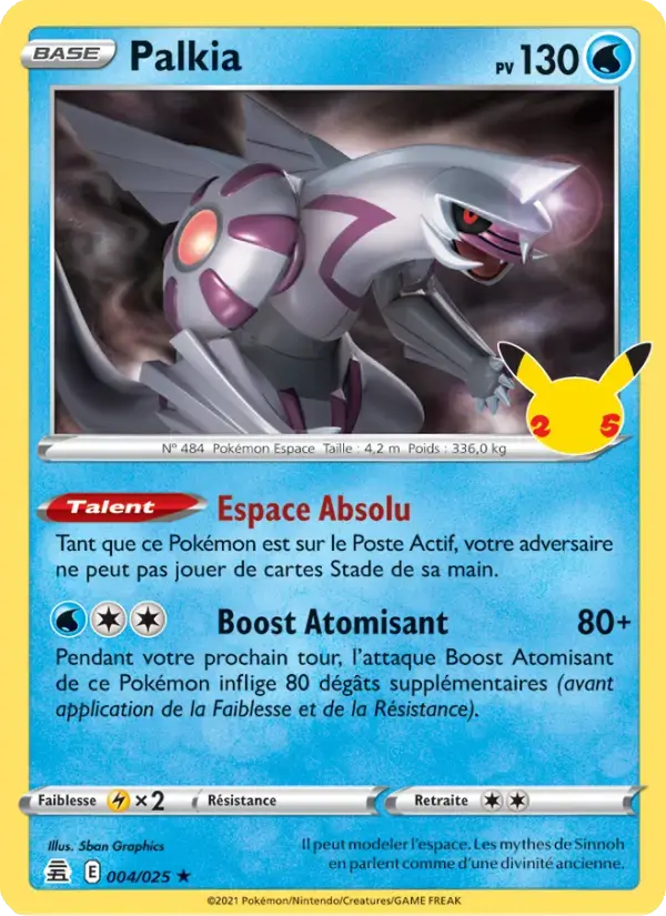 Carte Pokémon Palkia #4 — Célébrations