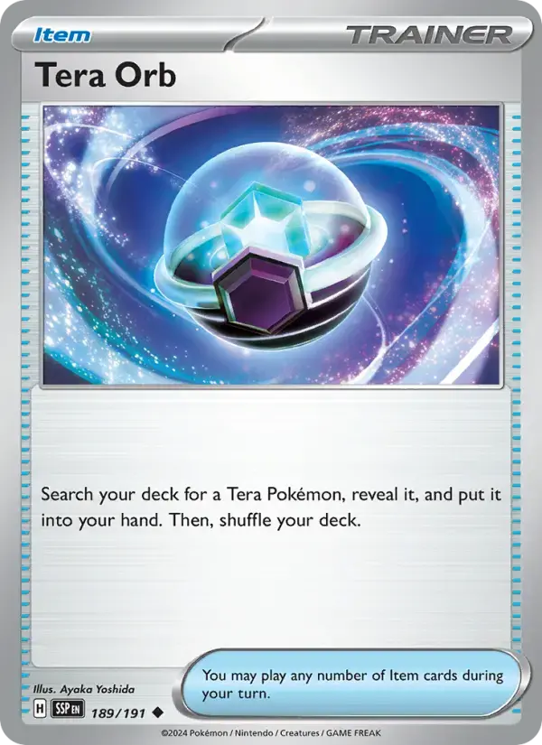 Carte Pokémon Tera Orb #id-1e835de600 — Promos Asie du Sud-Est