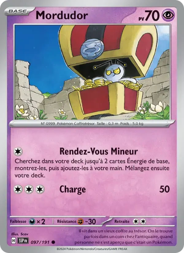 Carte Pokémon Mordudor #097 — Étincelles Déferlantes