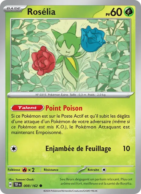 Carte Pokémon Rosélia #008 — Forces Temporelles