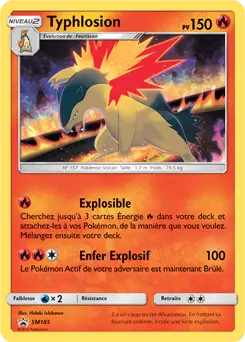 Carte Pokémon Typhlosion #SM185 — Promos Soleil et Lune