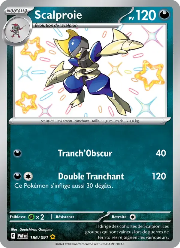 Carte Pokémon Scalproie #186 — Destinées de Paldea