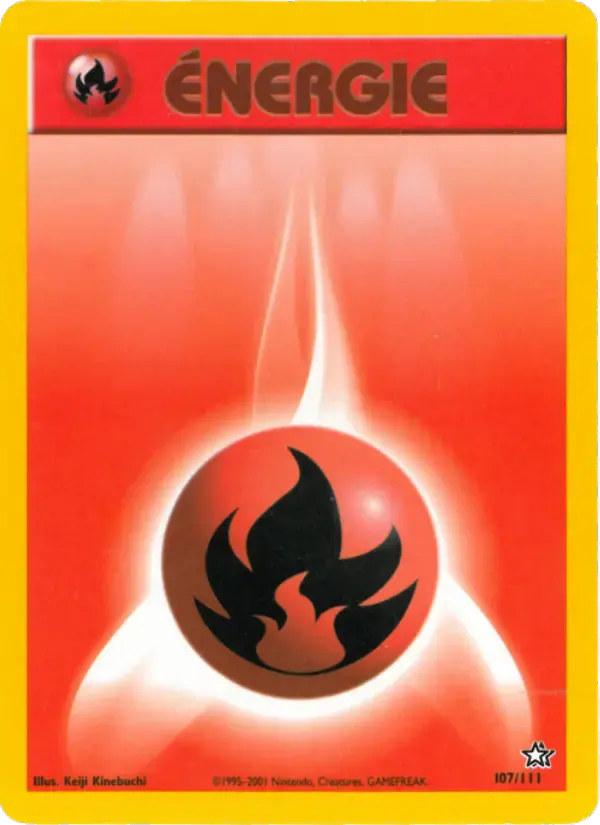 Carte Pokémon Énergie Feu #107 — Neo Genesis