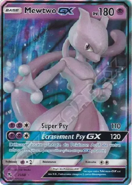 Carte Pokémon Mewtwo-GX #031 Stamp — Destinées Occultes