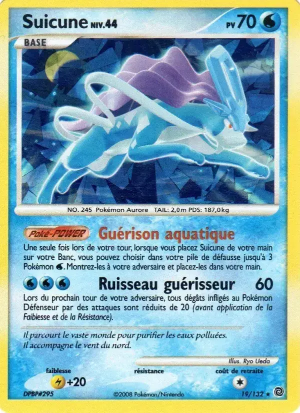 Carte Pokémon Suicune #19 — Merveilles Secrètes