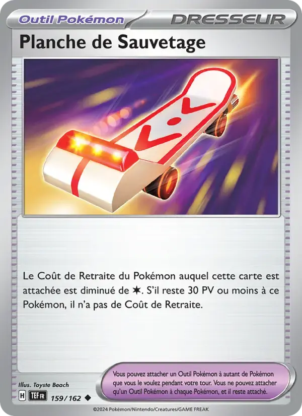 Carte Pokémon Planche de Sauvetage #159 — Forces Temporelles