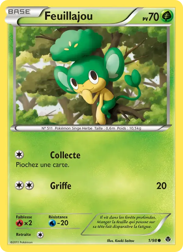 Carte Pokémon Feuillajou #1 — Pouvoirs Émergents
