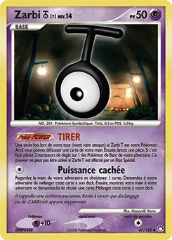 Carte Pokémon Zarbi T #67 — Trésors Mystérieux
