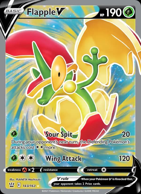 Flapple V #143 — Battle Styles