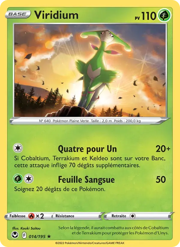 Carte Pokémon Viridium #014 — Tempête Argentée