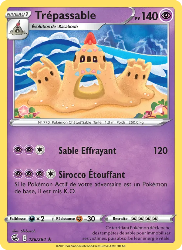 Carte Pokémon Trépassable #126 — Poing de Fusion