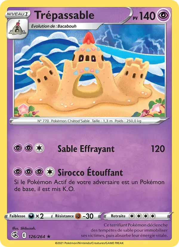 Carte Pokémon Trépassable #126 — Poing de Fusion