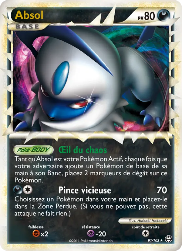Carte Pokémon Absol #91 — Triomphant