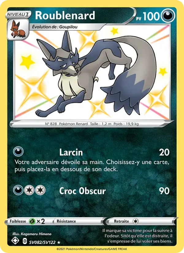 Carte Pokémon Roublenard #SV082 — Destinées Radieuses