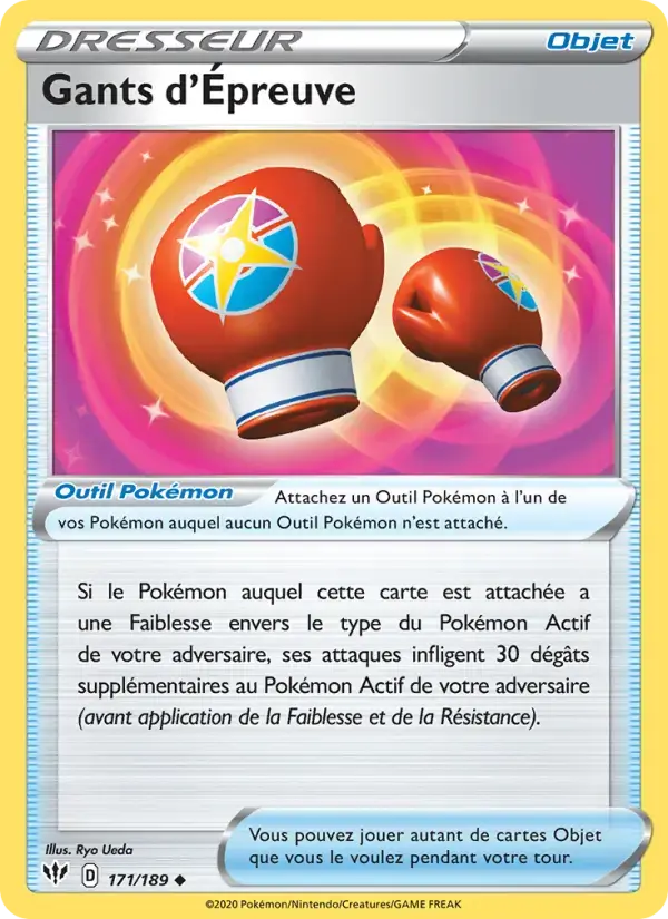 Carte Pokémon Gants d'Épreuve #171 — Ténèbres Embrasées