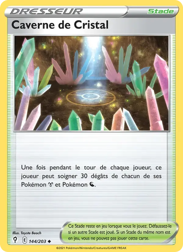 Carte Pokémon Caverne de Cristal #144 — Évolution Céleste