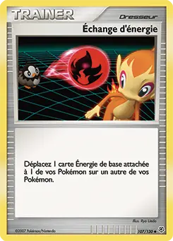 Carte Pokémon Échange d'énergie #107 — Diamant et Perle