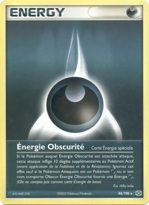 Carte Pokémon Énergie Obscurité #86 — Émeraude