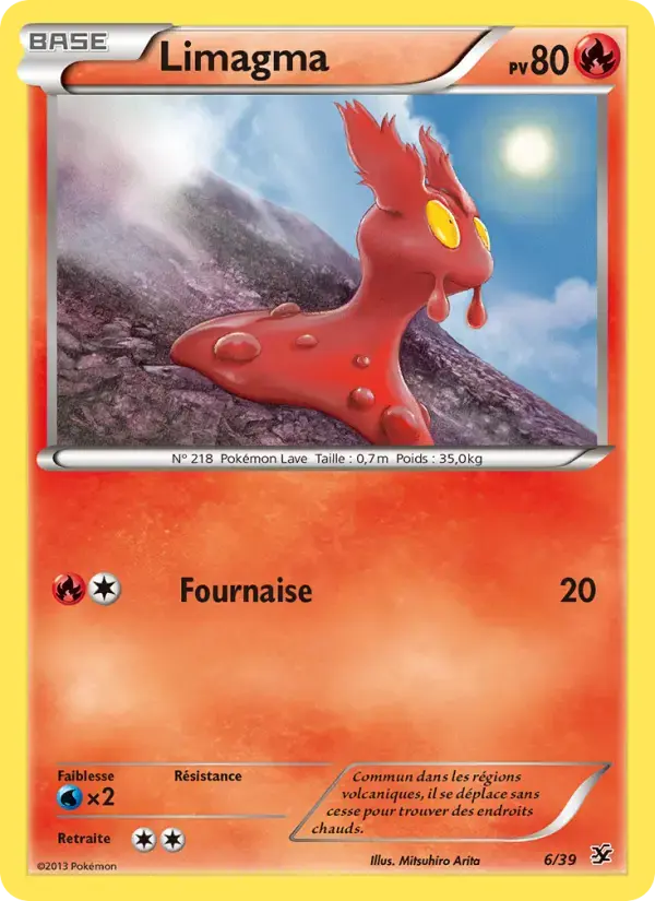 Carte Pokémon Limagma #6 — Bienvenue à Kalos