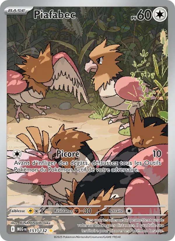 Carte Pokémon Piafabec #151 — Méga-Évolution