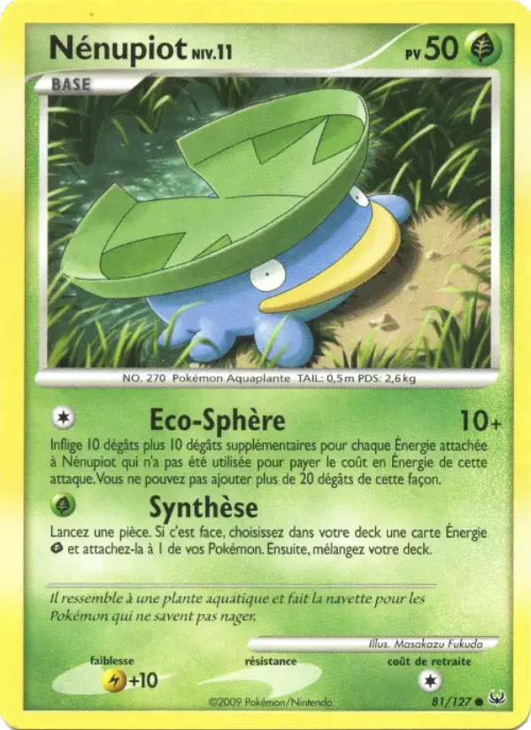 Carte Pokémon Nénupiot #81 — Platine