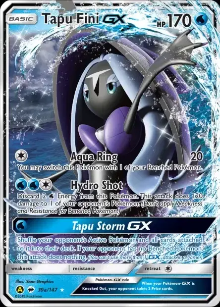 Carte Pokémon Tokopisco-GX #39a/147 — Jumbo
