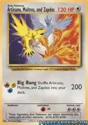 Carte Pokémon Sulfura, Électhor et Artikodin #J011 — Jumbo