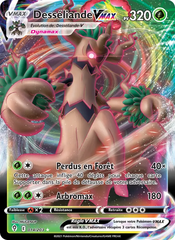 Carte Pokémon Desséliande VMAX #14 — Évolution Céleste