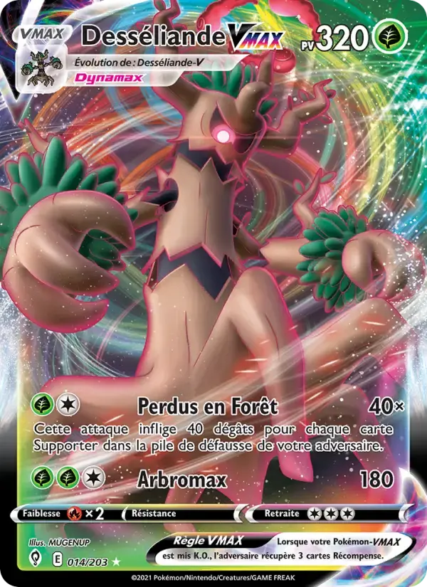 Carte Pokémon Desséliande VMAX #14 — Évolution Céleste