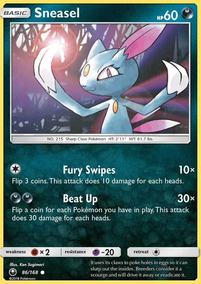 Sneasel #86 — Celestial Storm