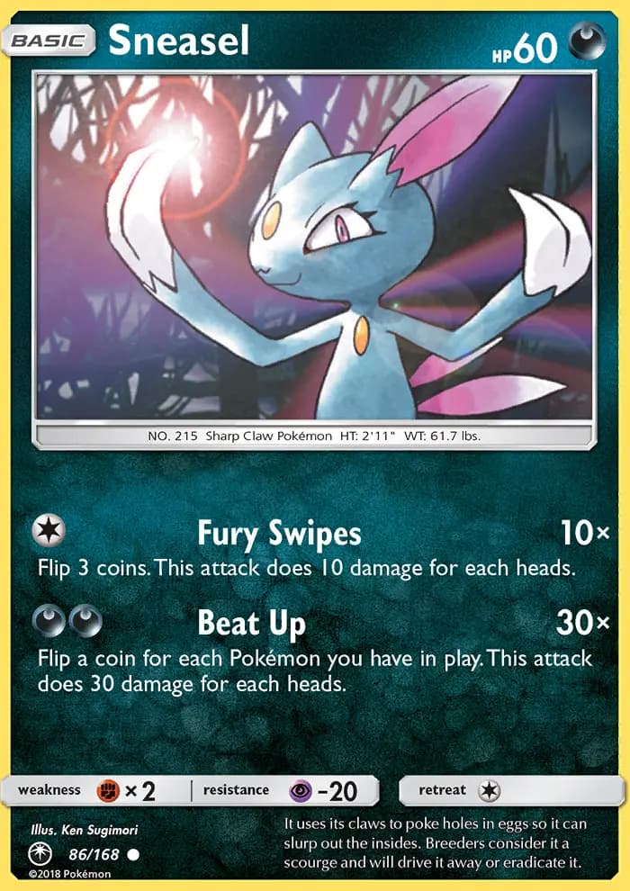 Sneasel #86 — Celestial Storm
