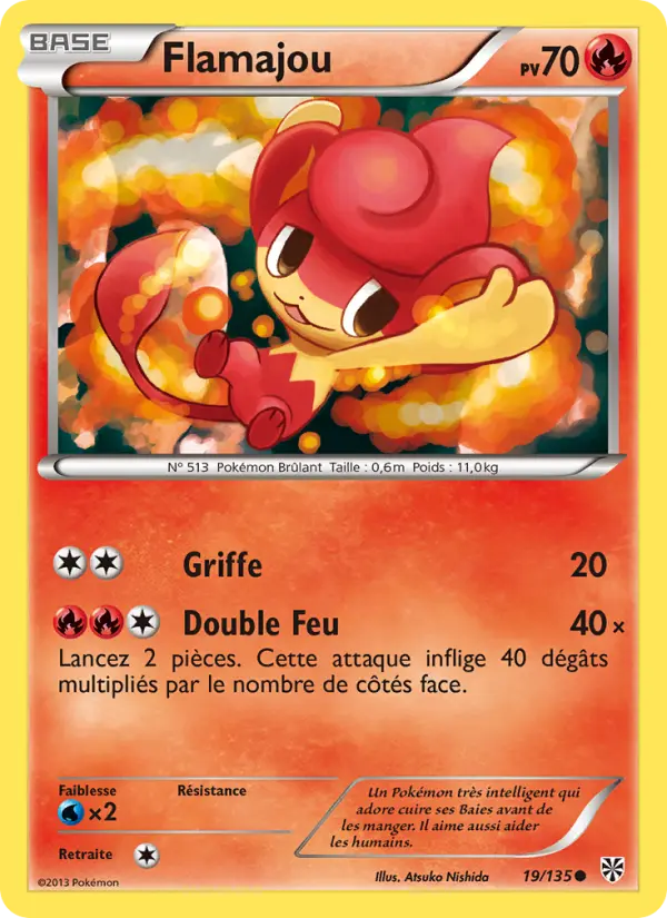 Carte Pokémon Flamajou #19 — Tempête Plasma