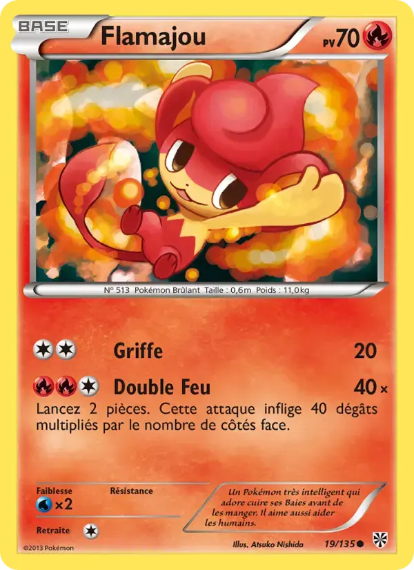 Carte Pokémon Flamajou #19 — Tempête Plasma
