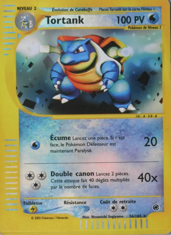 Carte Pokémon Tortank #36 — Expédition