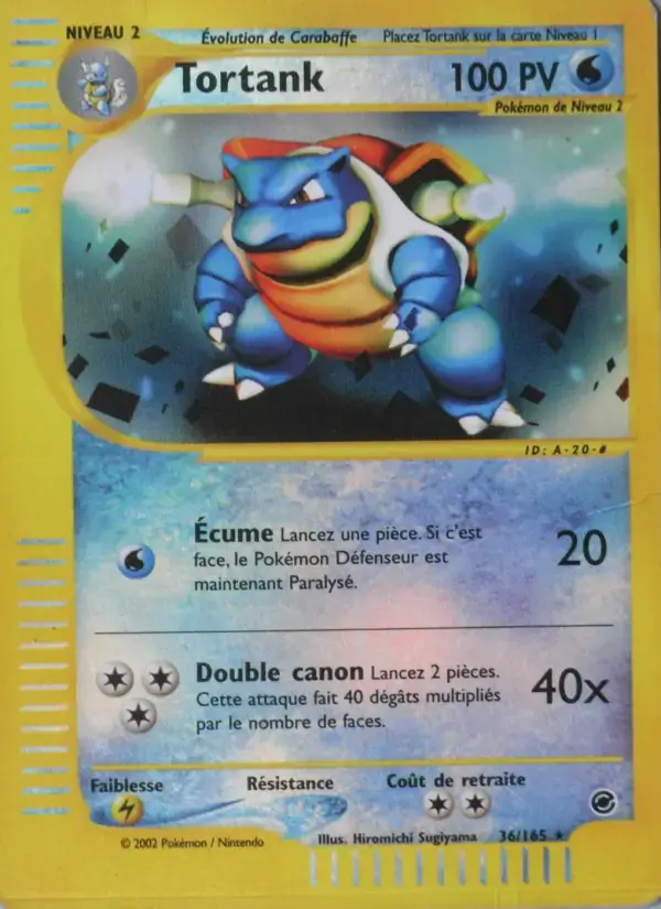 Carte Pokémon Tortank #36 — Expédition