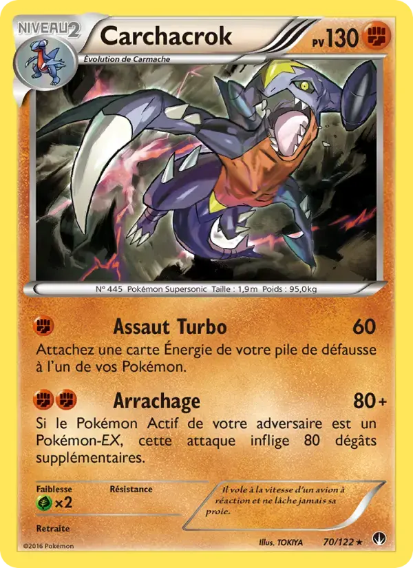 Carte Pokémon Carchacrok #70 — Rupture Turbo