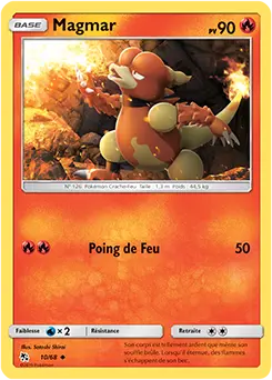 Carte Pokémon Magmar #10 — Destinées Occultes