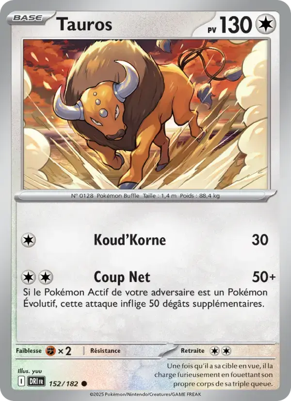 Carte Pokémon Tauros #152 — Rivalités Destinées