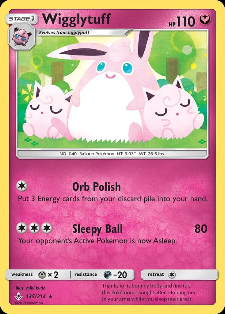 Wigglytuff #135 — Unbroken Bonds