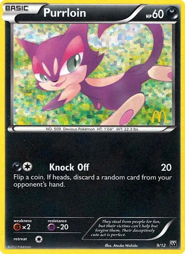 Carte Pokémon Chacripan #9 — 2012 Promo McDonald's