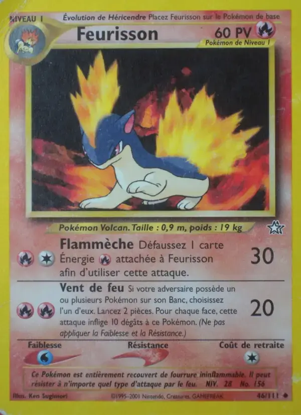 Carte Pokémon Feurisson #46 — Neo Genesis