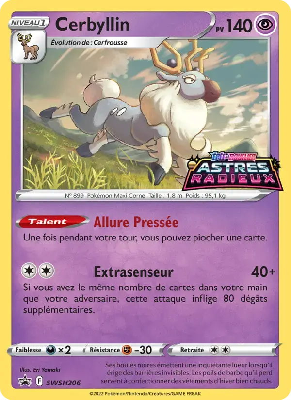 Carte Pokémon Cerbyllin #SWSH206 — Promos Épée et Bouclier