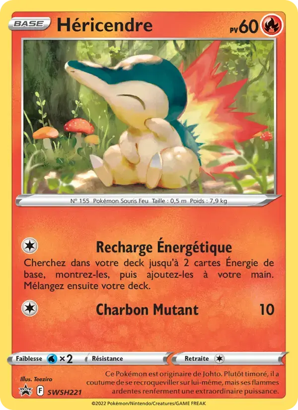 Carte Pokémon Héricendre #SWSH221 — Promos Épée et Bouclier