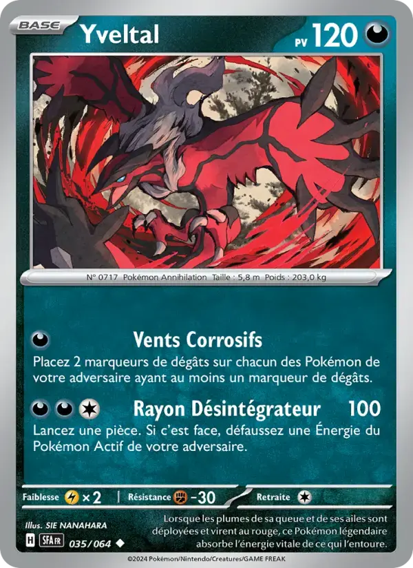 Carte Pokémon Yveltal #035 — Fable Nébuleuse